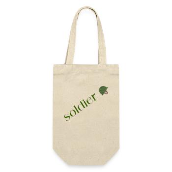 Logo soldier - Gift Bag for Bottles - nature - Front