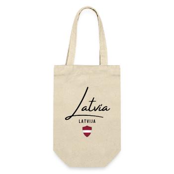 Latvian flag, Latvian pride - Gift Bag for Bottles - nature - Front