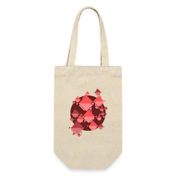 red fish swarm - Geschenkbeutel für Flaschen - Natur - Vorne