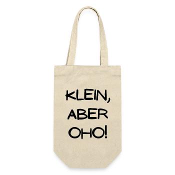 Klein aber OHO - Geschenkbeutel für Flaschen - Natur - Vorne