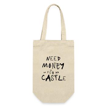 Besoin d’argent pour l’écriture de graffitis noirs de Castle - Sac à bouteille - nature - Devant