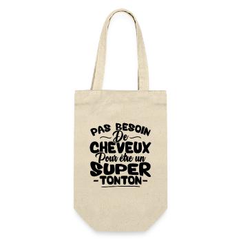 Pas besoin de cheveux pour être un super tonton - Sac à bouteille - nature - Devant