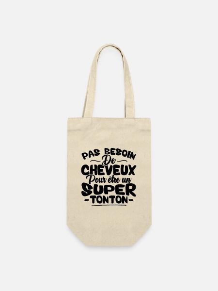 Pas besoin de cheveux pour être un super tonton - Sac à bouteille - nature
