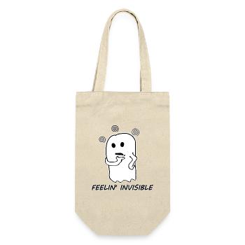 Illustration drôle de fantôme mignon - Sac à bouteille - nature - Devant