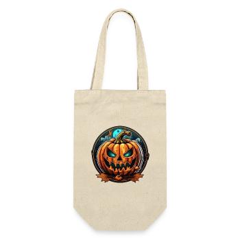 Citrouille d'halloween effrayante - fête - Sac à bouteille - nature - Devant
