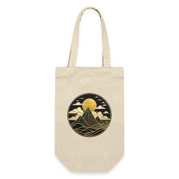 Landschaft im chinesischen Stil, Logo der orientalischen Landschaft - Geschenkbeutel für Flaschen - Natur - Vorne