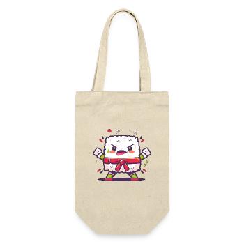 Angry sushi drawing, kawaii karate sushi - Gift Bag for Bottles - nature - Front