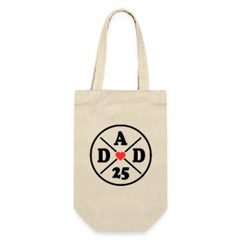 Dad 2025 - Gift Bag for Bottles - nature - Front