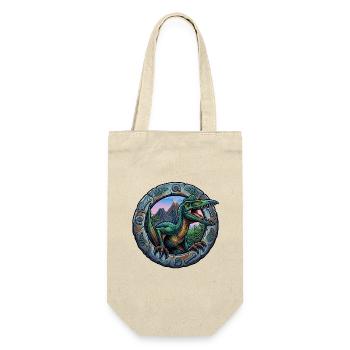 Pterosaurs in the portal ring - Gift Bag for Bottles - nature - Front