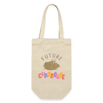 Future chasseuse annonce grossesse bebe fille - Sac à bouteille - nature - Devant