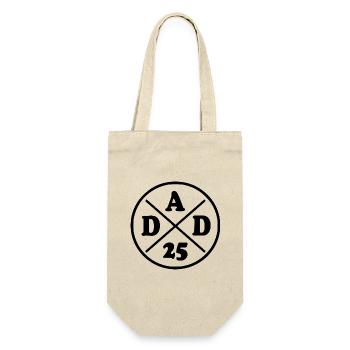 Dad 2025 - dad 25 - Gift Bag for Bottles - nature - Front