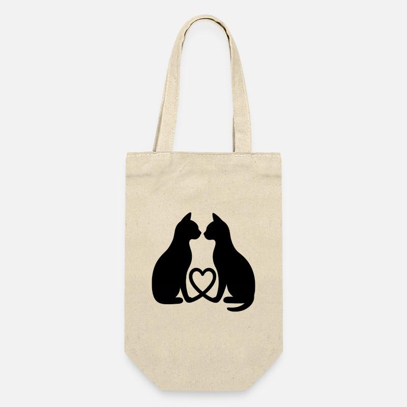 Amour des chats - Sac à bouteille - nature