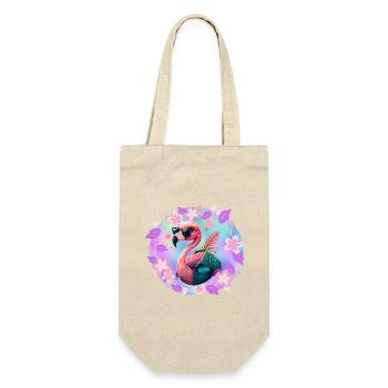 Pink flamingo - Gift Bag for Bottles - nature - Front