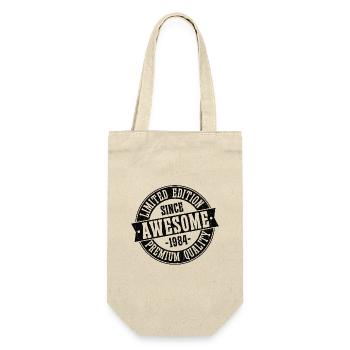 Great since 1984 Vintage Vintage Birthday - Gift Bag for Bottles - nature - Front