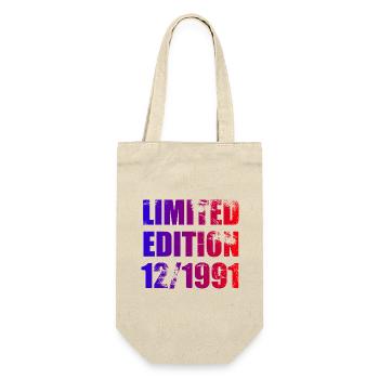 33rd Birthday Limited Edition 12/1991 - Gift Bag for Bottles - nature - Front