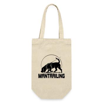 MANTRAILING Hundesport Suchhunde Hunde Hund - Geschenkbeutel für Flaschen - Natur - Vorne