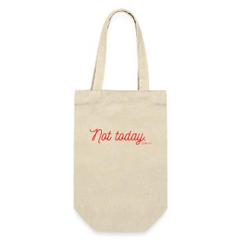 Not Today - Geschenkbeutel für Flaschen - Natur - Vorne