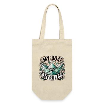 Mon bateau Mes règles Design pour les plaisanciers - Sac à bouteille - nature - Devant