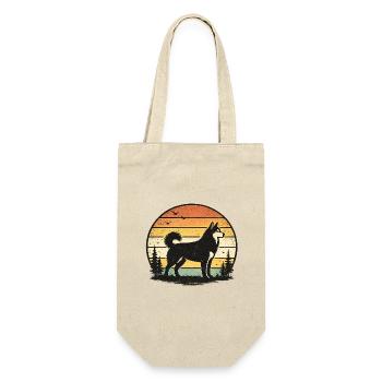 Husky Retro Sunset - Sac à bouteille - nature - Devant