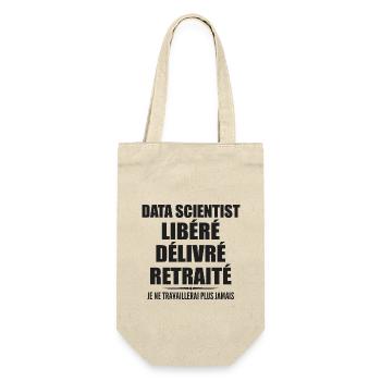 Data Scientist célèbre sa retraite avec humour - Sac à bouteille - nature - Devant