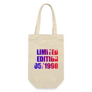 35th Birthday Limited Edition 05/1990 - Gift Bag for Bottles - nature - Front