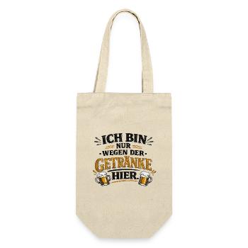 I'm only here for the drinks - Gift Bag for Bottles - nature - Front