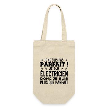 Un Électricien plus que parfaite, métier de rêve - Sac à bouteille - nature - Devant