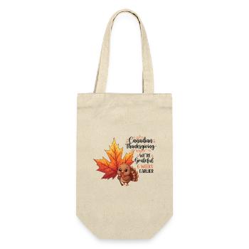 Grateful Canadian - Gift Bag for Bottles - nature - Front