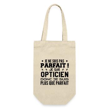 Un Opticien plus que parfaite, métier de rêve - Sac à bouteille - nature - Devant