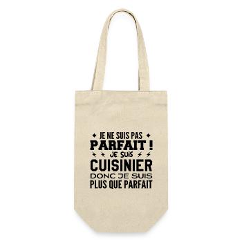 Un Cuisinier plus que parfaite, métier de rêve - Sac à bouteille - nature - Devant