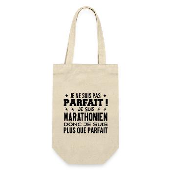 A more than perfect marathon runner, a dream job - Gift Bag for Bottles - nature - Front