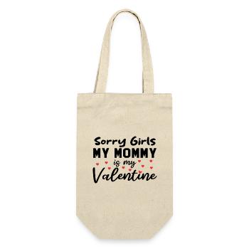 Désolé les filles Ma maman est ma Saint-Valentin - Sac à bouteille - nature - Devant