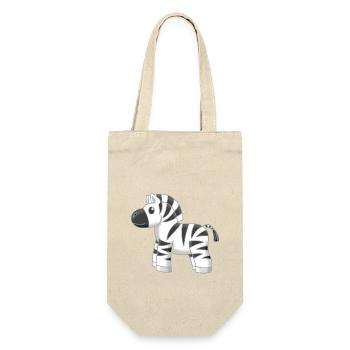 Sweet little zebra - Gift Bag for Bottles - nature - Front