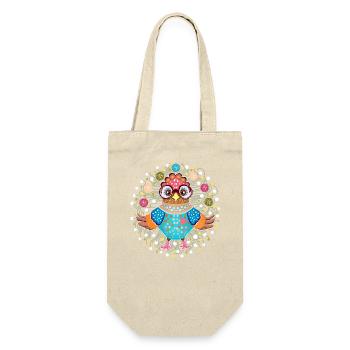Juggling Owl - Gift Bag for Bottles - nature - Front