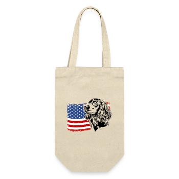 Boykin Epagneul US Amérique Flag Dogs Wilsigns - Sac à bouteille - nature - Devant