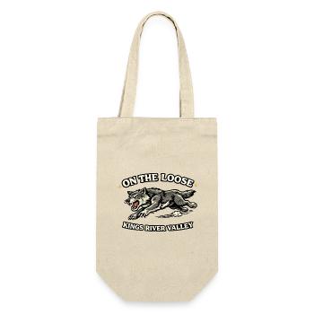 on_the_loose_wolf - Geschenkbeutel für Flaschen - Natur - Vorne