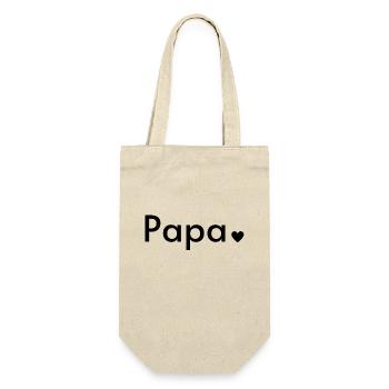 Papa - Sac à bouteille - nature - Devant