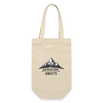 Wanderer, Abenteurer, Naturausflug - Geschenkbeutel für Flaschen - Natur - Vorne