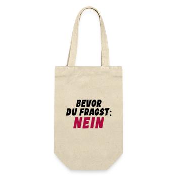 Klarer Durchblick - Geschenkbeutel für Flaschen - Natur - Vorne