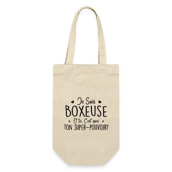 I'm a boxer. What's your superpower? - Gift Bag for Bottles - nature - Front
