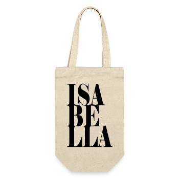 Isabella Nom Prénom Police moderne Word Art - Sac à bouteille - nature - Devant