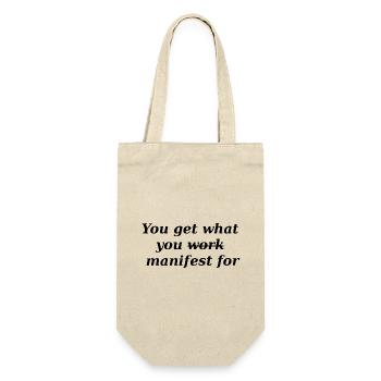 You get what you manifest - Gift Bag for Bottles - nature - Front