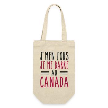 J'men fous je me barre au canada - Sac à bouteille - nature - Devant