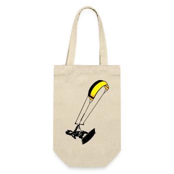 kite-surf - Geschenkbeutel für Flaschen - Natur - Vorne
