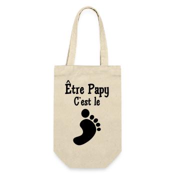 Être Papy c'est le pied ! - Sac à bouteille - nature - Devant