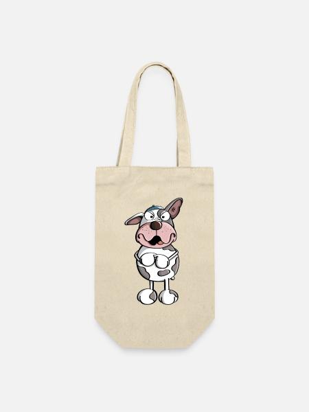 Coole Französische Bulldogge - Hund - Geschenkbeutel für Flaschen - Natur