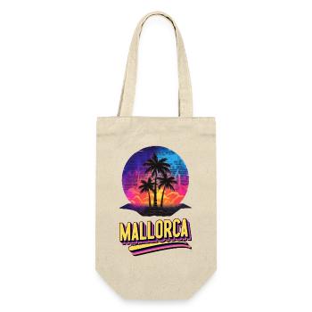 Mallorca Spanien Insel Sommer Palmen Strand Party - Geschenkbeutel für Flaschen - Natur - Vorne