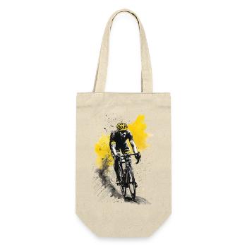 Rennrad Rennradfahrer Geschenk Geschenkidee - Geschenkbeutel für Flaschen - Natur - Vorne
