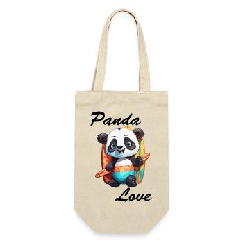 Panda / Animal / Zoo / Bamboo / Wild / Childlike - Gift Bag for Bottles - nature - Front