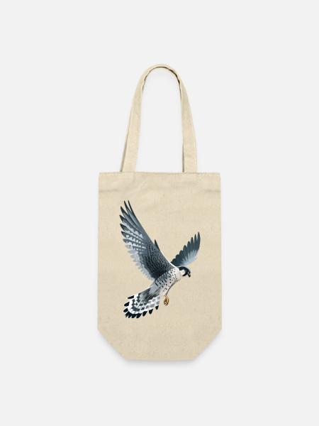 Wanderfalke im Flug - Geschenkbeutel für Flaschen - Natur